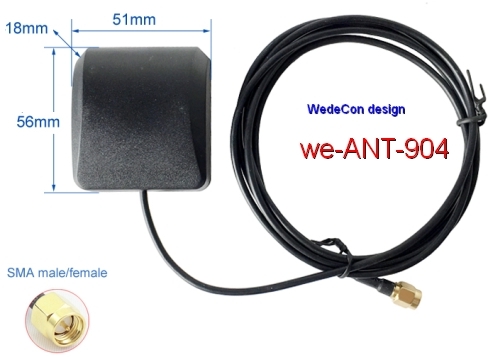 we-ant-904 BD GPS antenna ANT magnet antenne elektronikudvikling